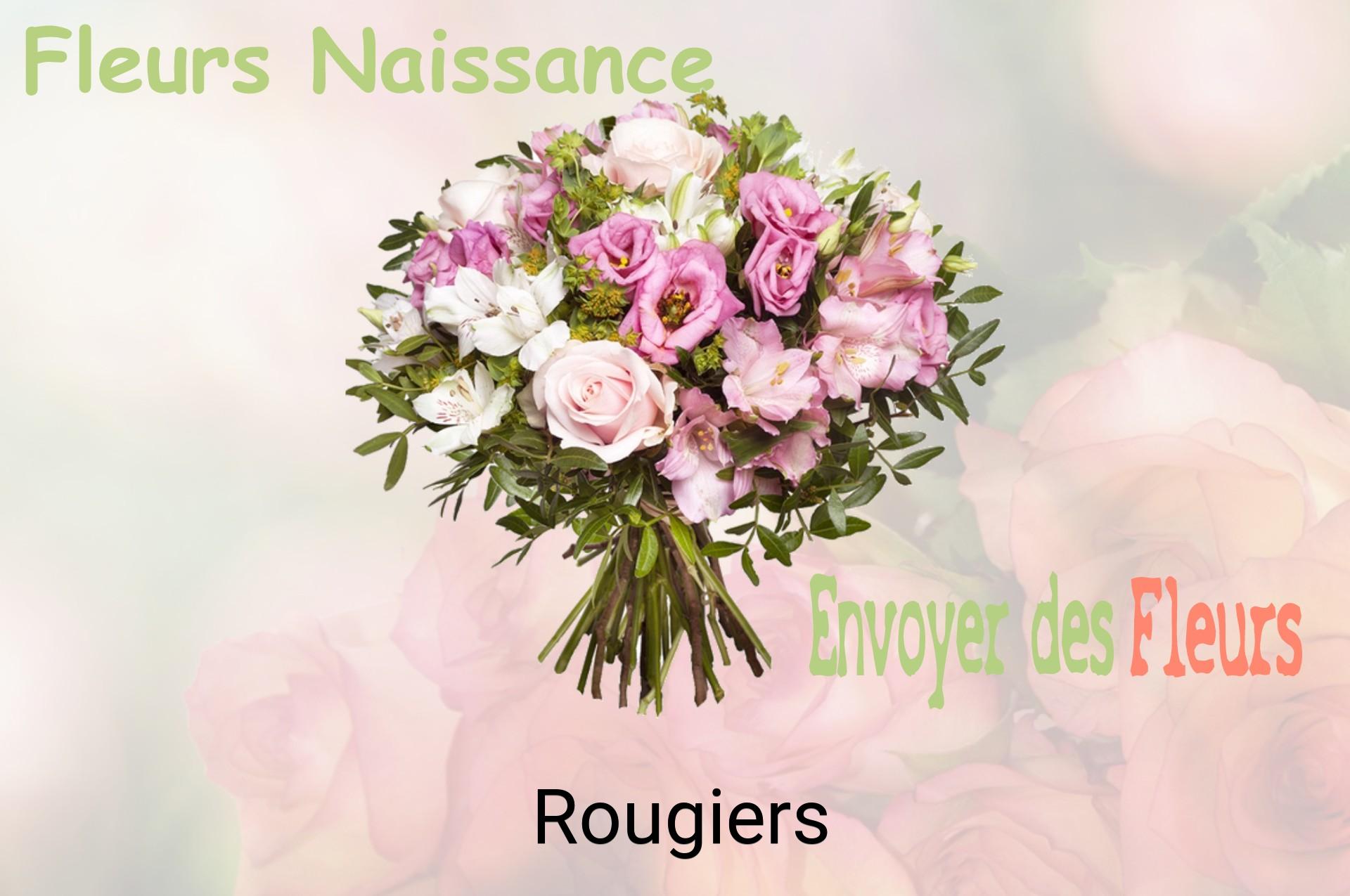 Bouquet de fleurs de naissance livré à Rougiers